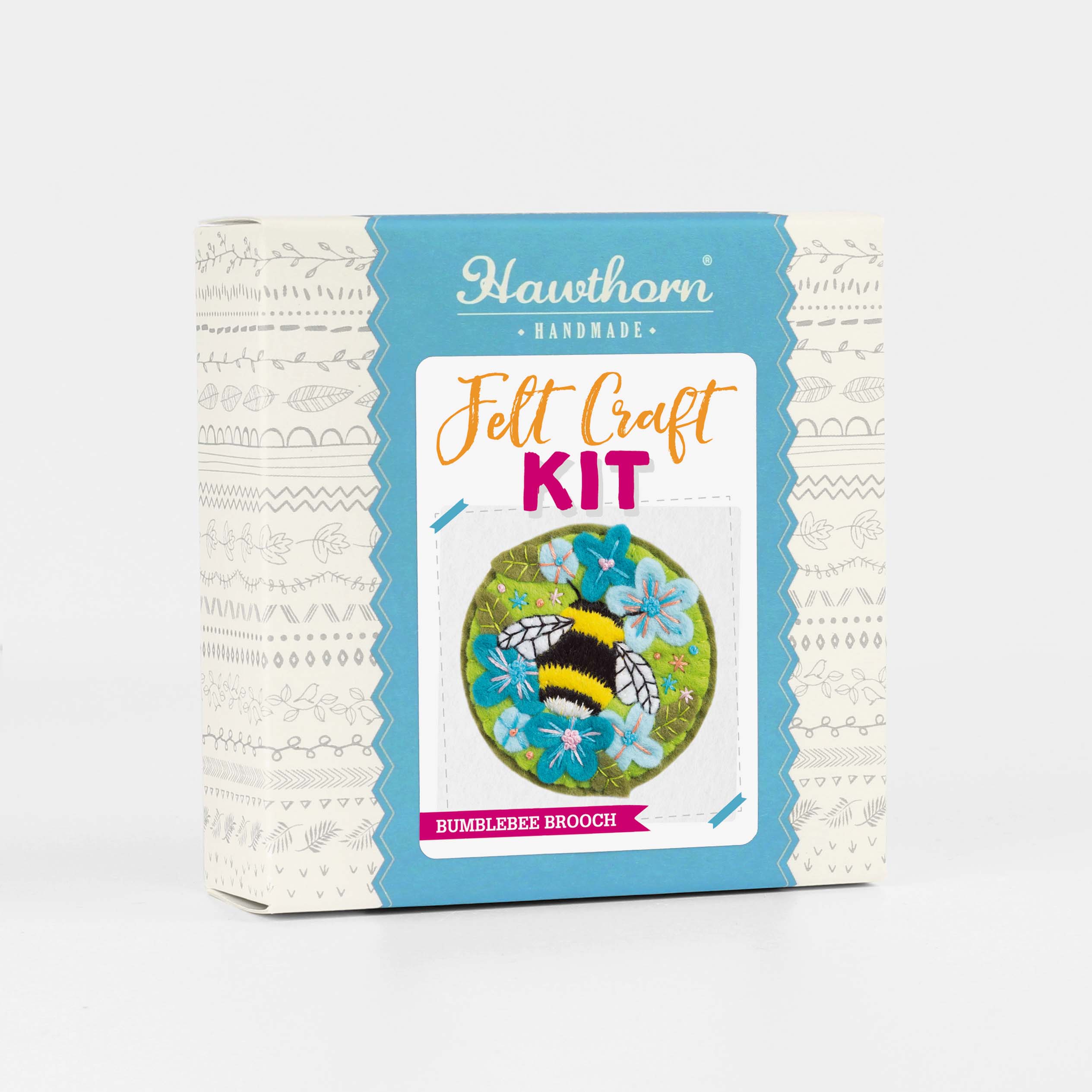 Bumblebee Felt Craft Brooch Kit for Beginners - Image 2