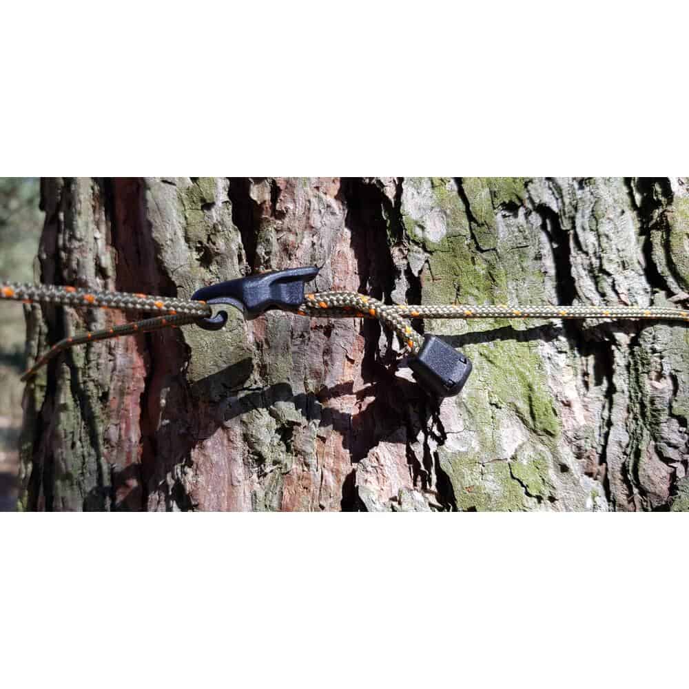 Bushmen ULTRALIGHT Tensioning Cords - Black/Orange - Image 2