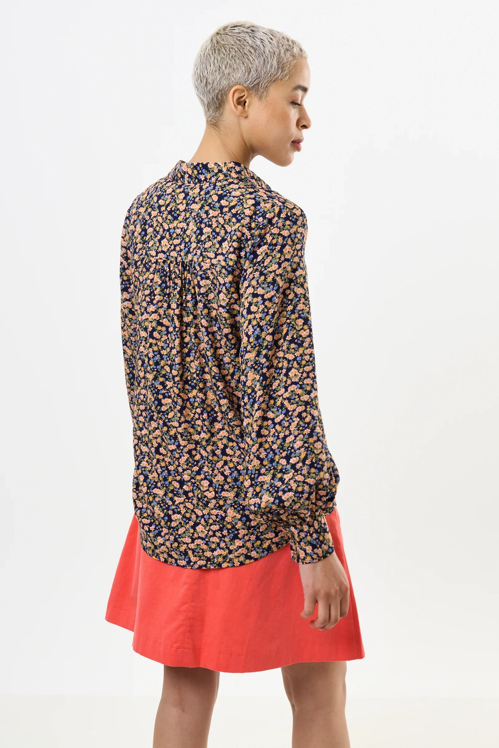 Byron Spring Ditsy Shirt - Peach - Image 2