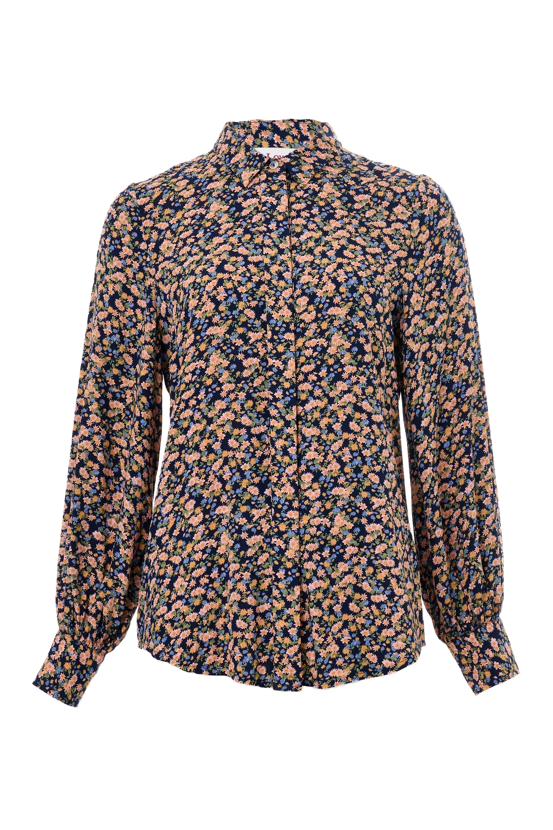 Byron Spring Ditsy Shirt - Peach - Image 5