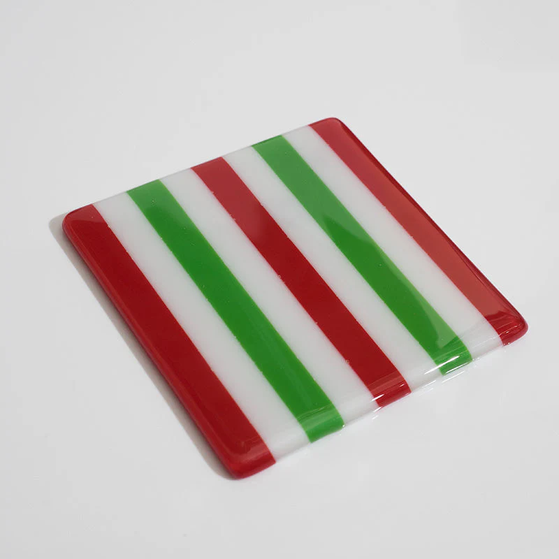 Candy Cane Striped Coaster - Oceanside Collection - Image 3