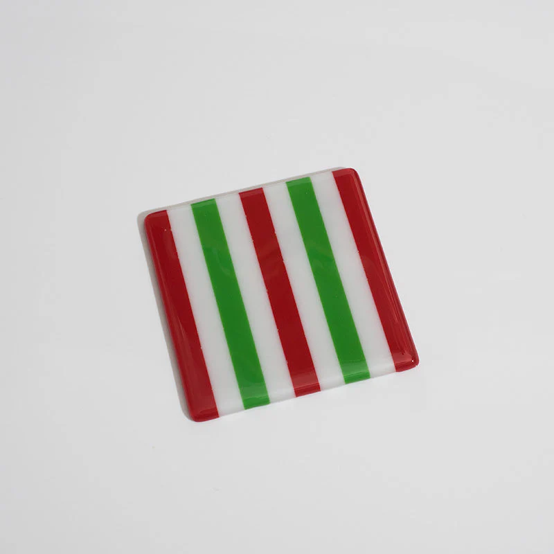 Candy Cane Striped Coaster - Oceanside Collection - Image 4