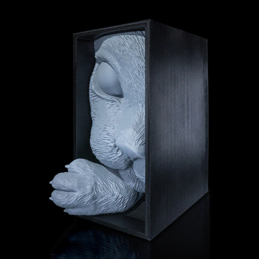 Cat’s Curiosity Book Nook – Whimsical 3D Printed Bookshelf Insert for Cat & Book Lovers - Image 3