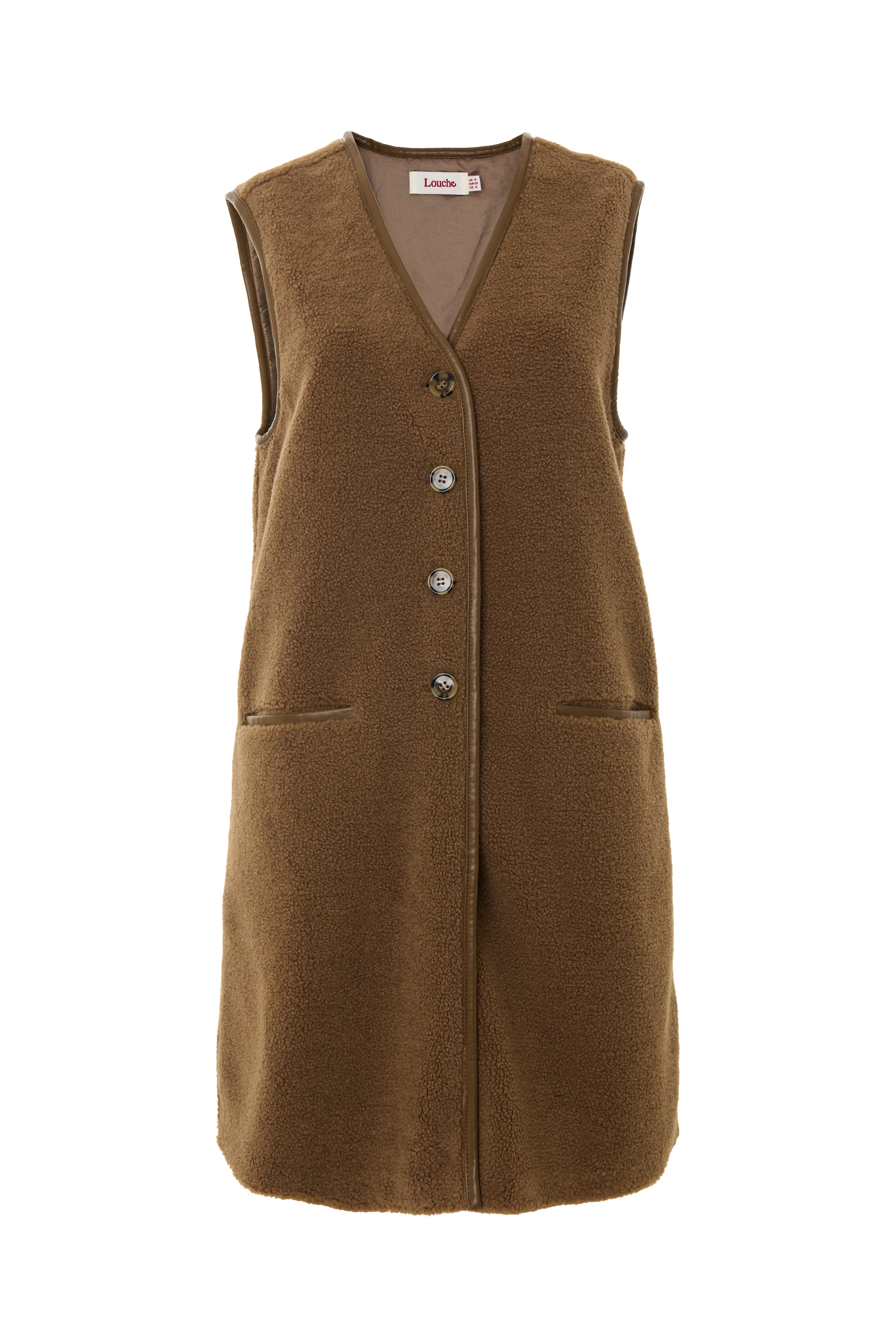 Cathel Borg Longline Waistcoat - Nutmeg - Image 8