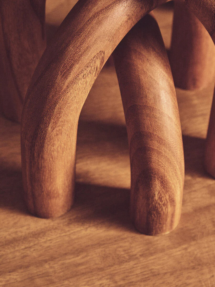 Cato Natural Wood Arch Sculpture - Image 6