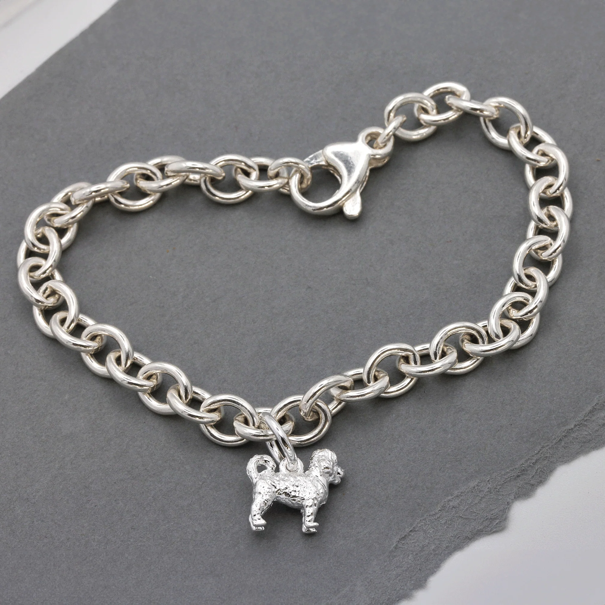 Cavapoo Silver Dog Charm - Image 6