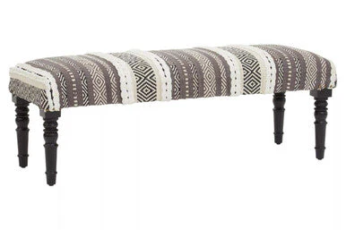 Cefena Grey And White Bench - Image 3