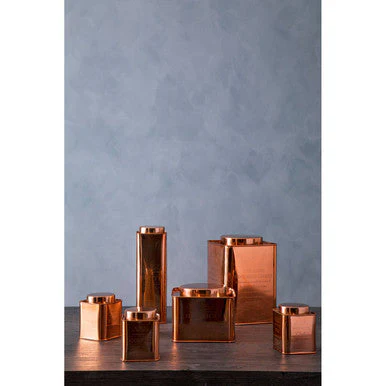 Chai Square Copper Finish Cake Canister - Image 4