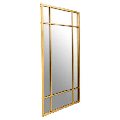 Charlene Brushed Gold Rectangular Wall Mirror - Image 2
