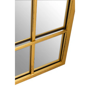 Charlene Brushed Gold Rectangular Wall Mirror - Image 5
