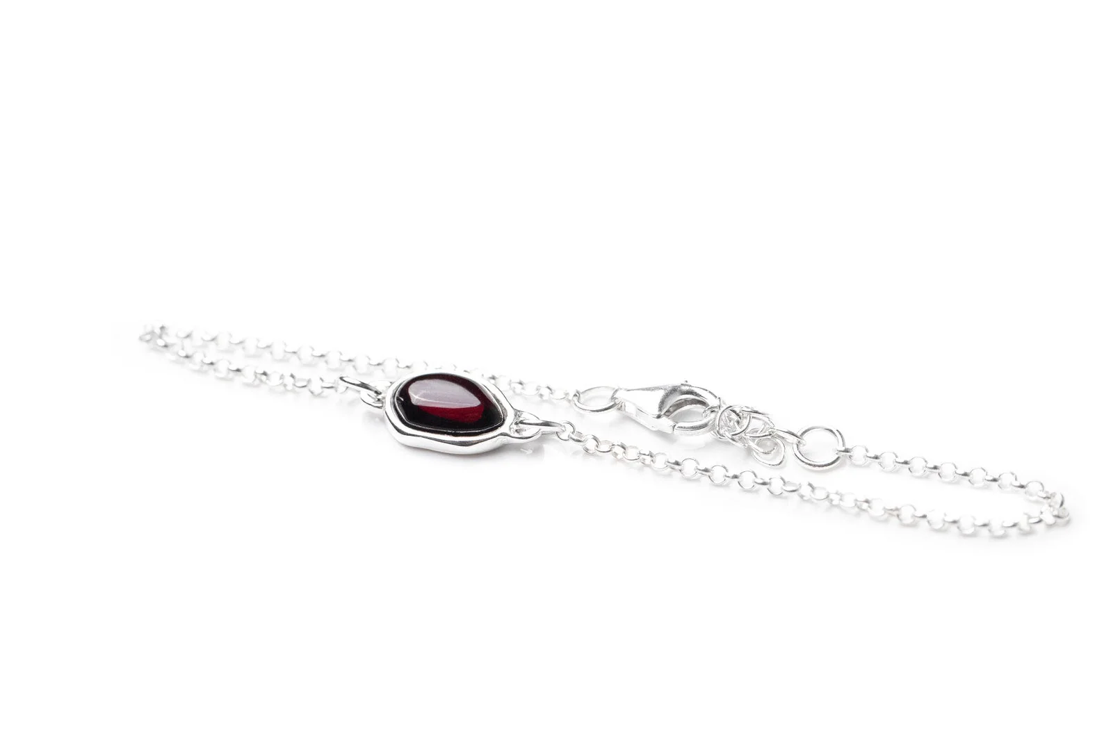 Cherry Amber ELEMENT Link Chain Bracelet - Image 4