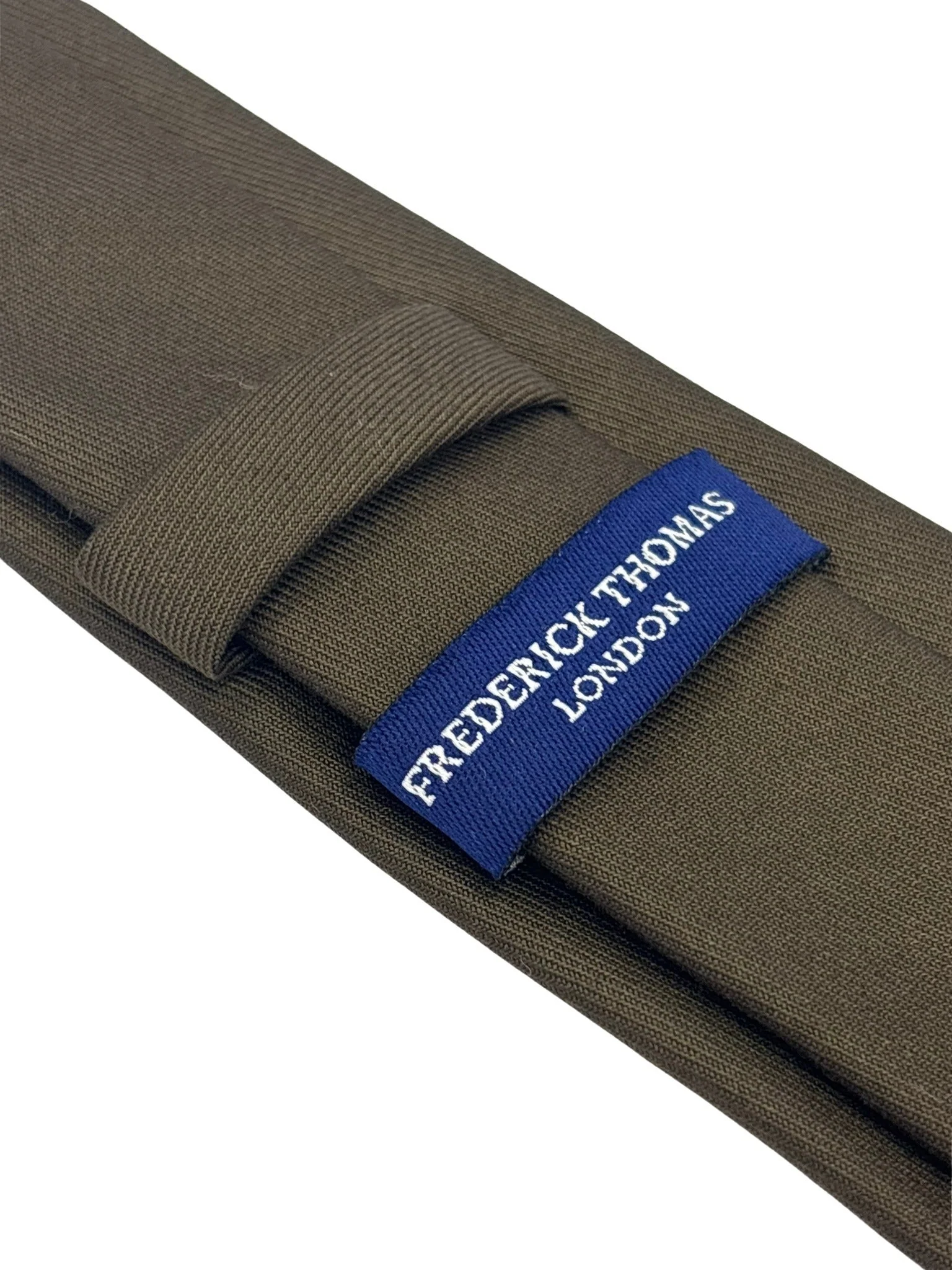 chocolate dark brown plain tie - Image 4