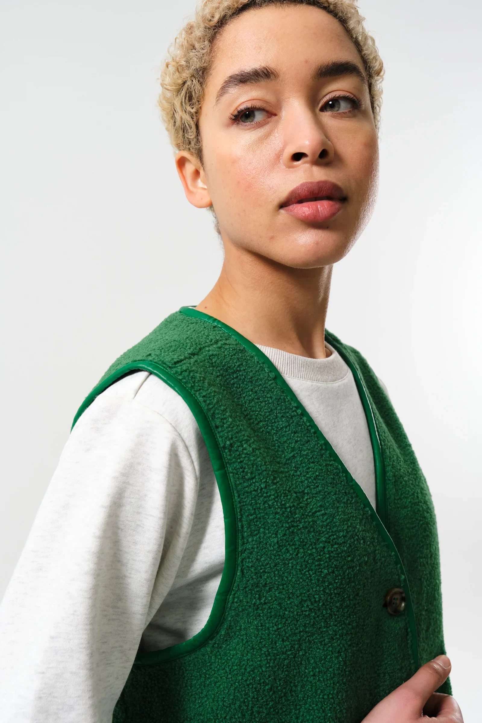 Chris Borg Waistcoat - Green - Image 2