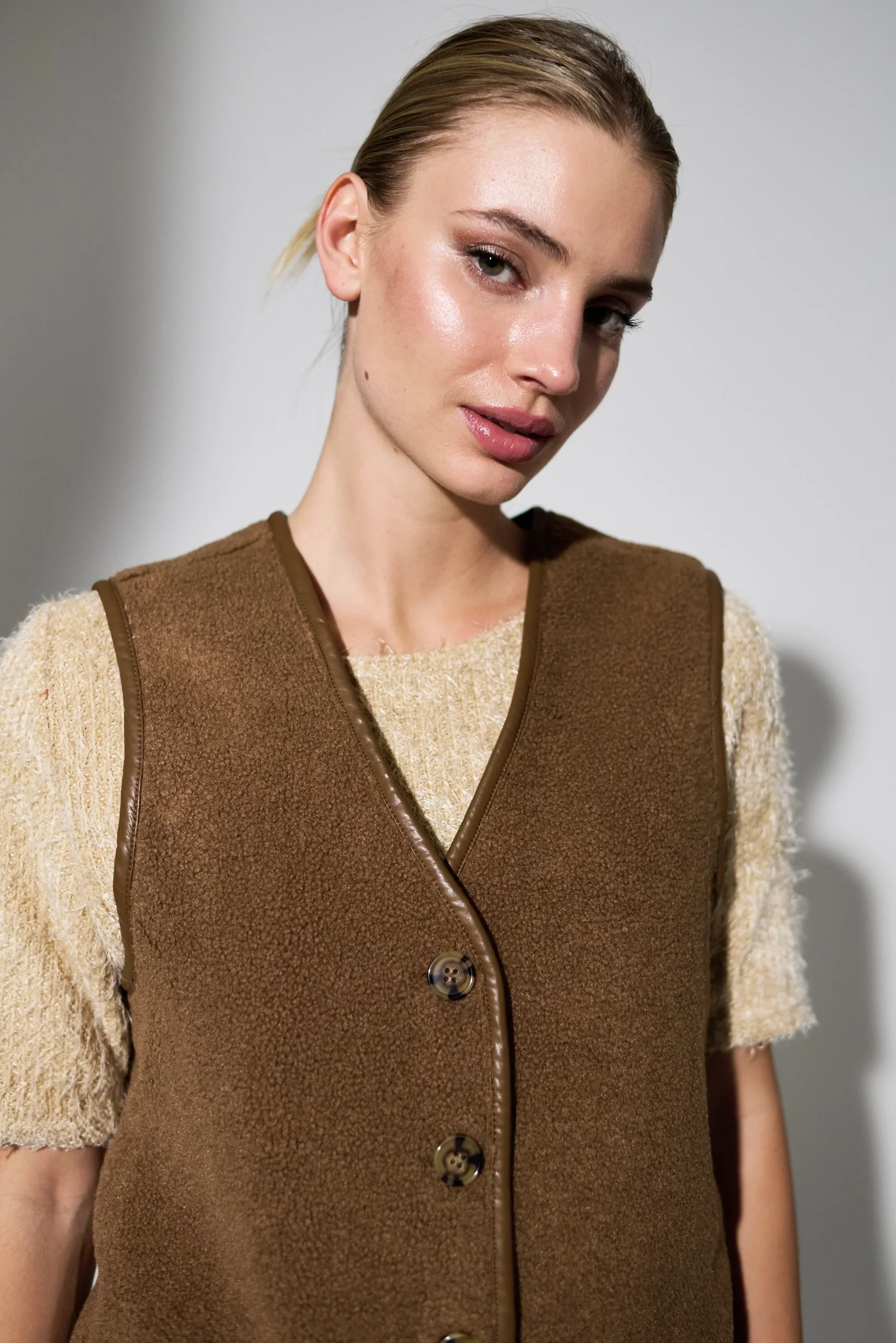 Chris Borg Waistcoat - Nutmeg - Image 4