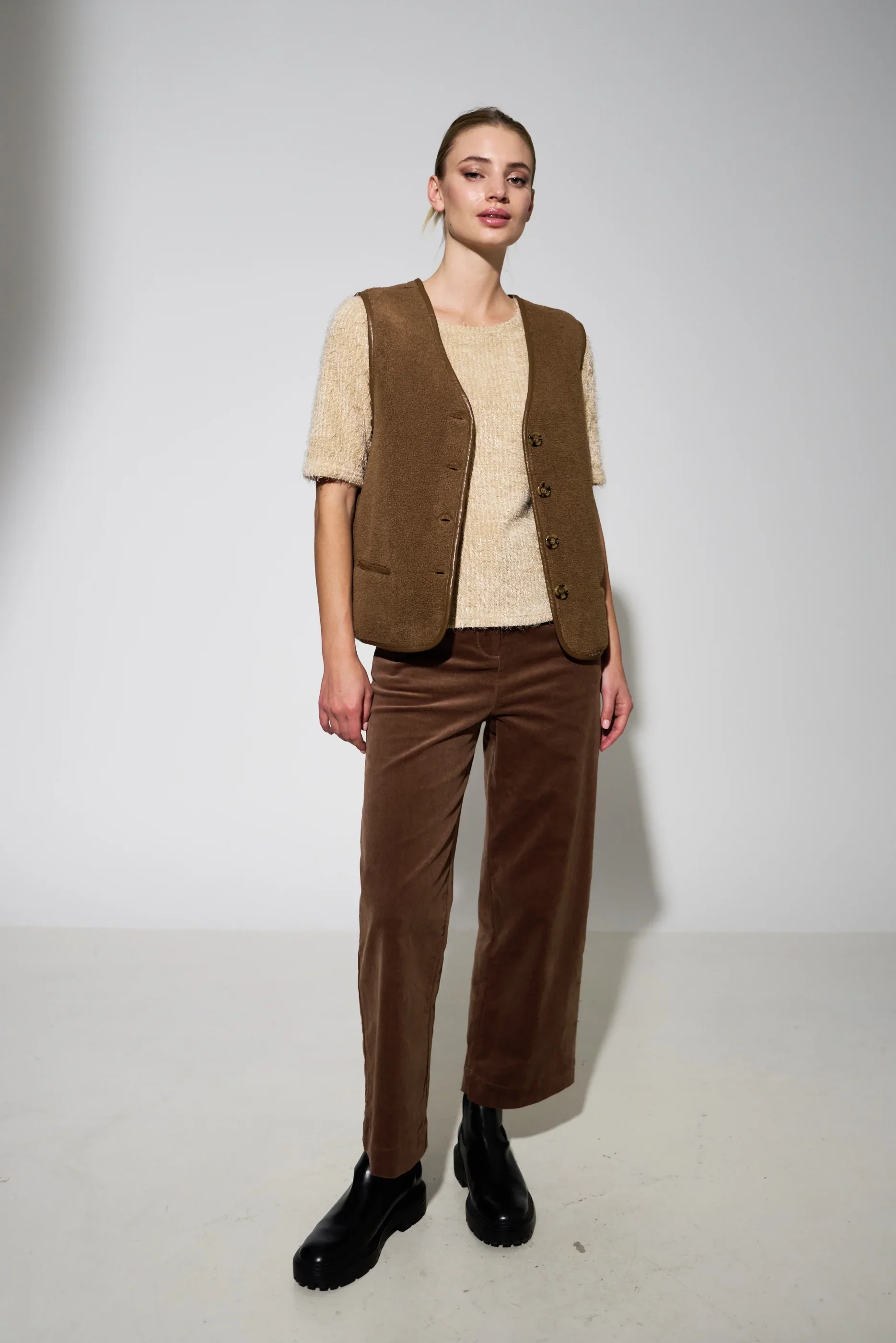 Chris Borg Waistcoat - Nutmeg - Image 6