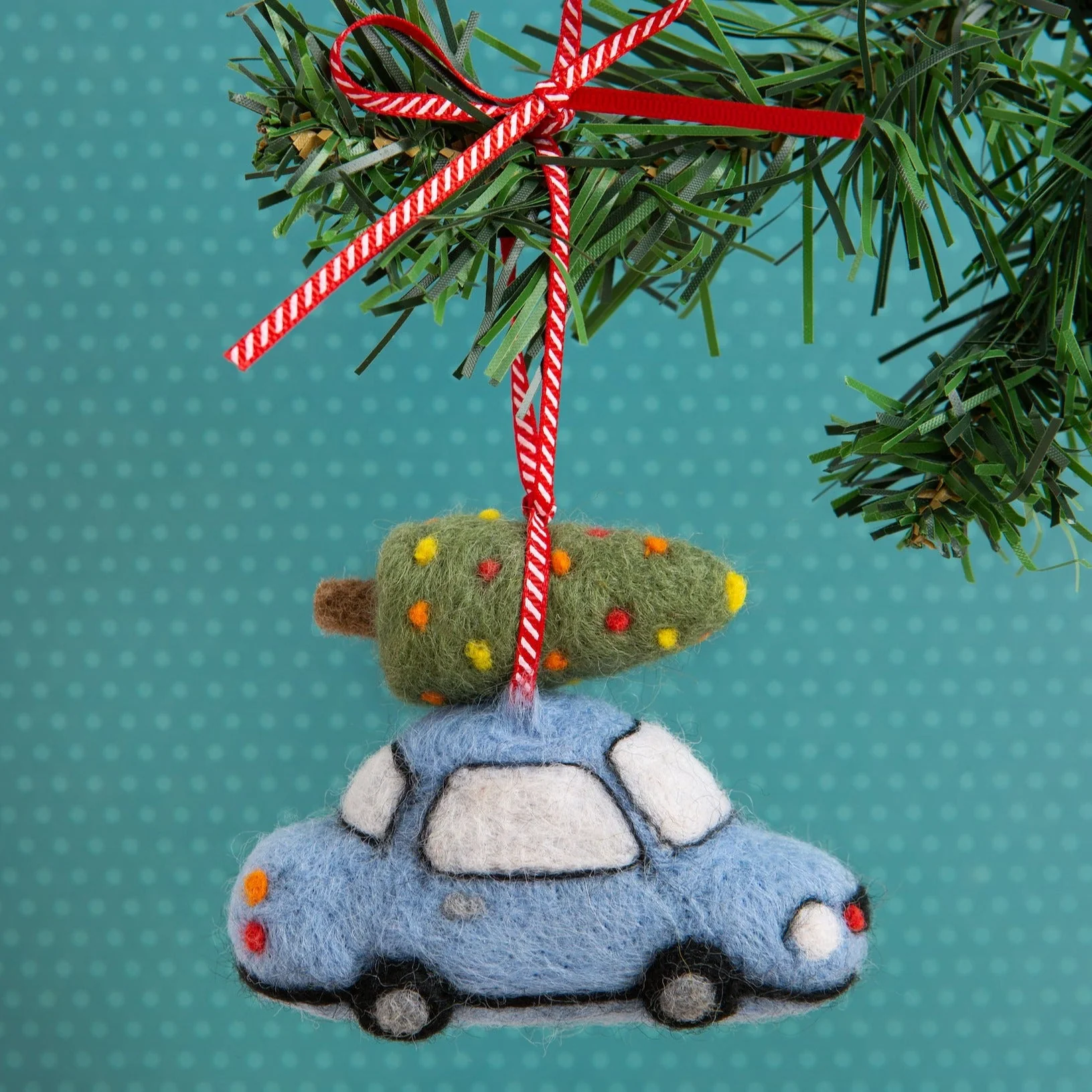 Christmas Car Decoration Needle Felting Kit for Beginners - Image 3