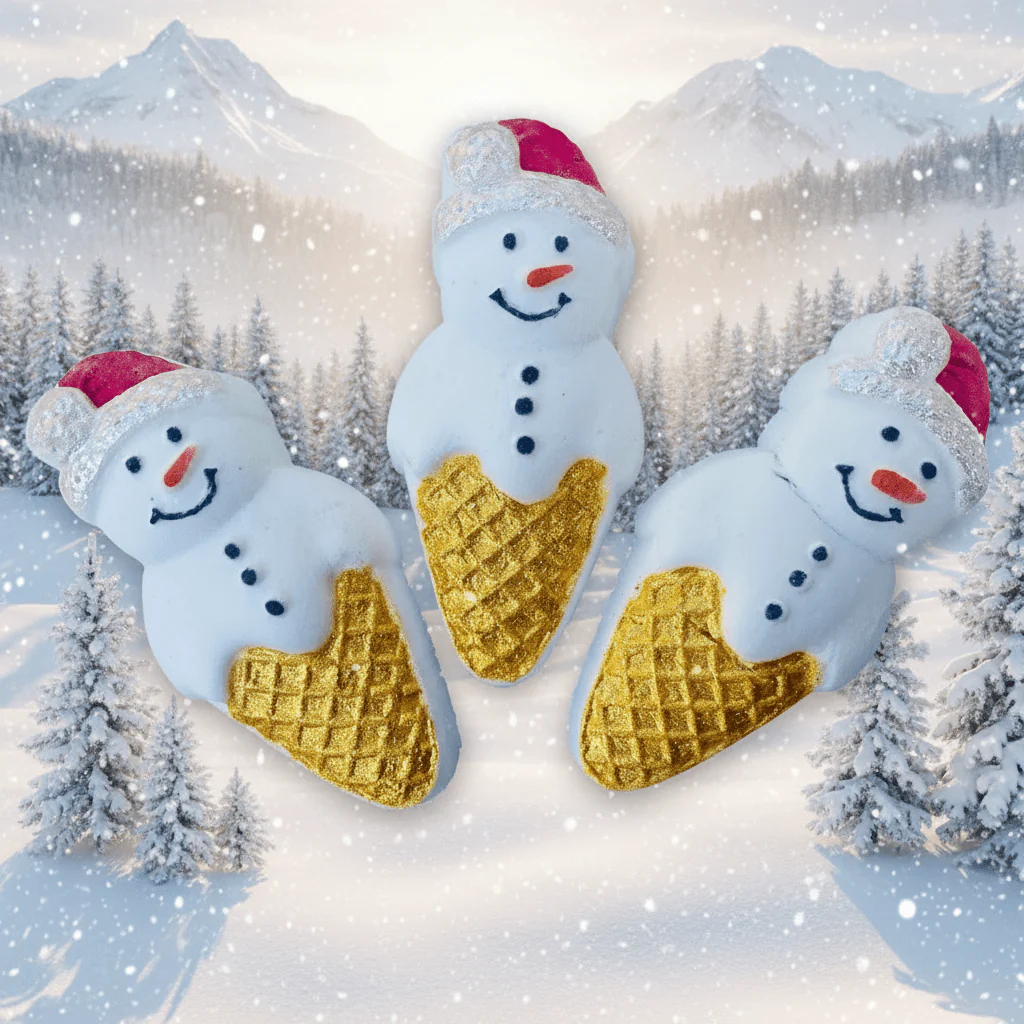 Christmas Santa Snow Cone Rainbow Bath Bomb - Image 2