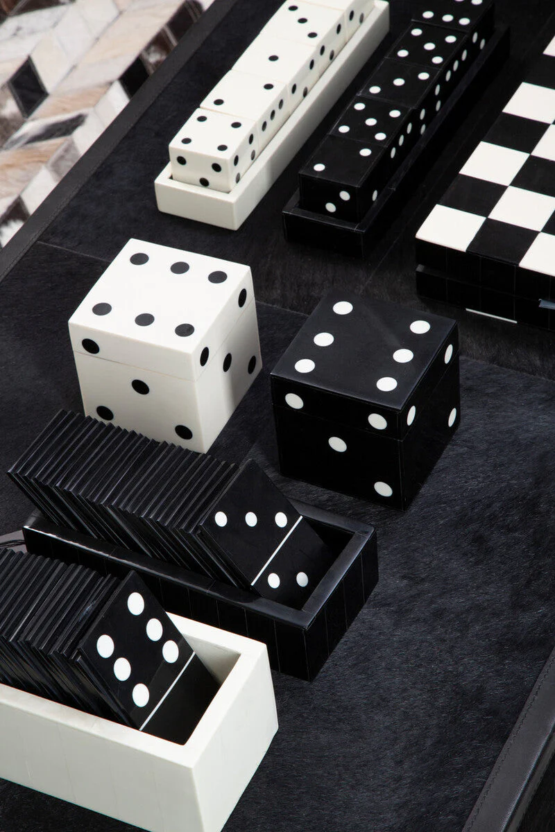 Churchill Games Black And White Domino Set - Image 3