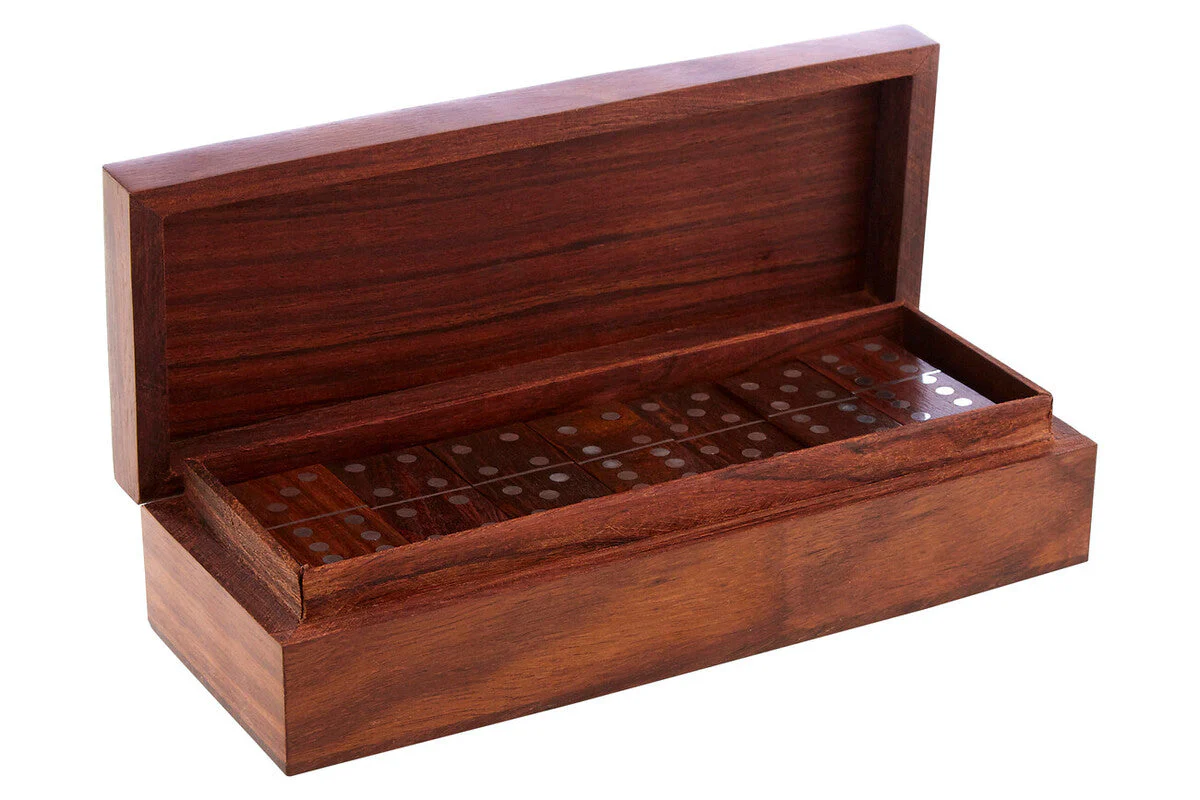 Churchill Games Sheesham Wood Domino Set - Image 4