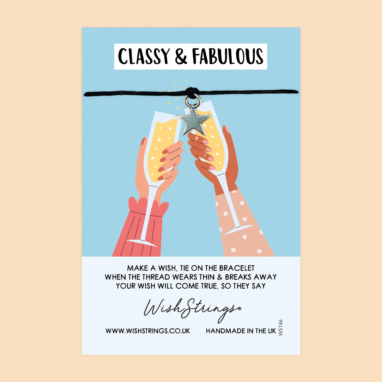 Classy Wish Bracelet – Handmade Cotton Bracelet With Gift Card | Birthday & Graduation