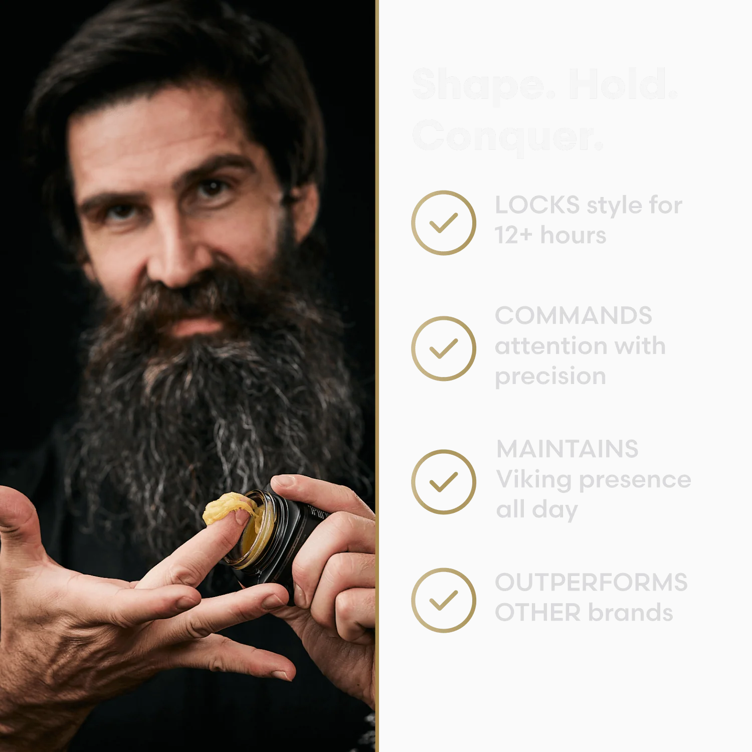 Clear Mustache Wax for a Natural Hold - Image 2