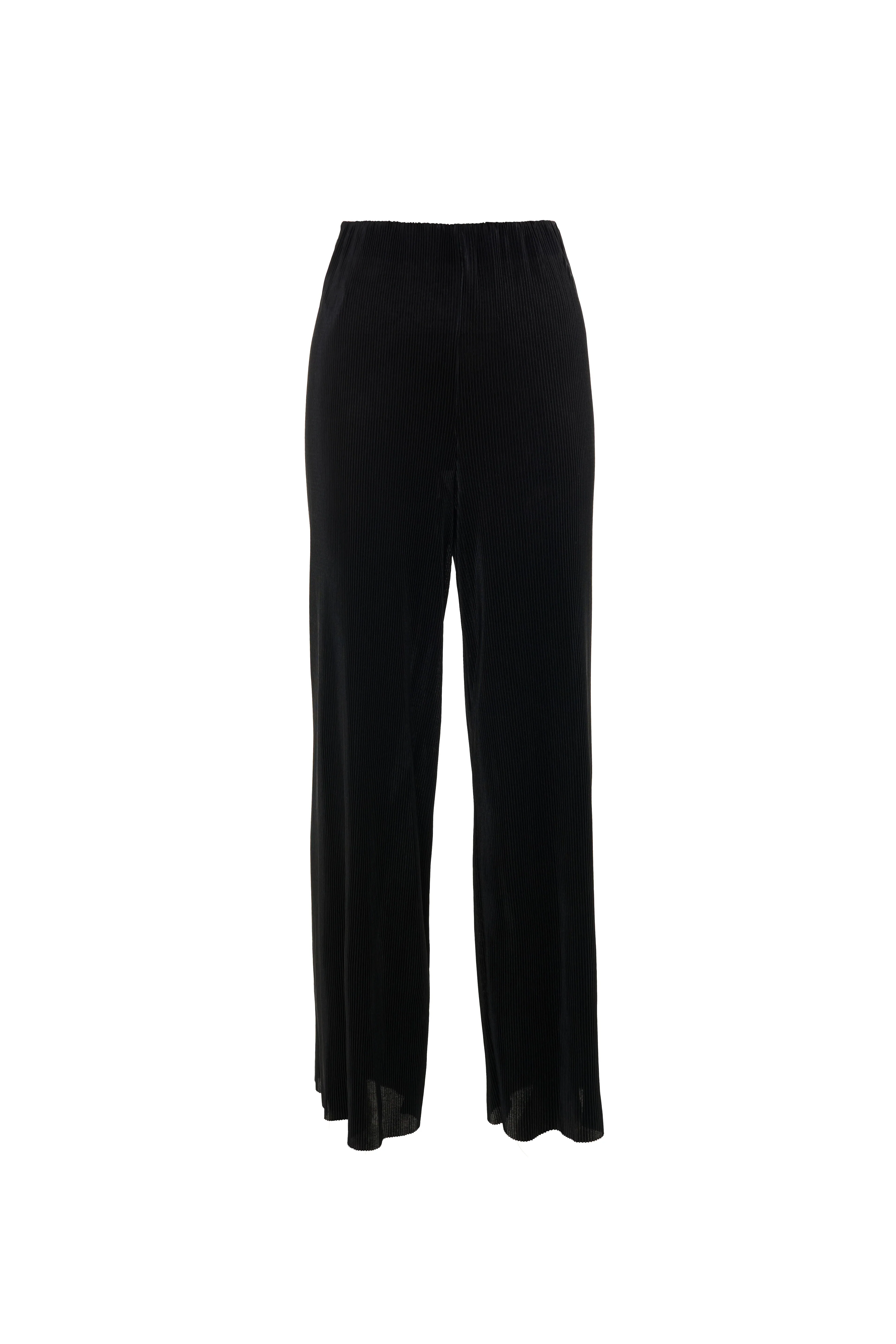 Clothide Pleated Wide Leg Trousers - Black - Image 6