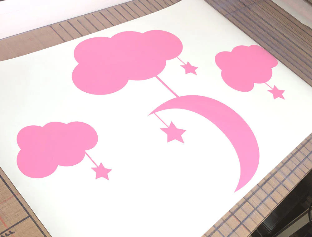 Clouds Moon and Stars Wall Stickers - Image 3