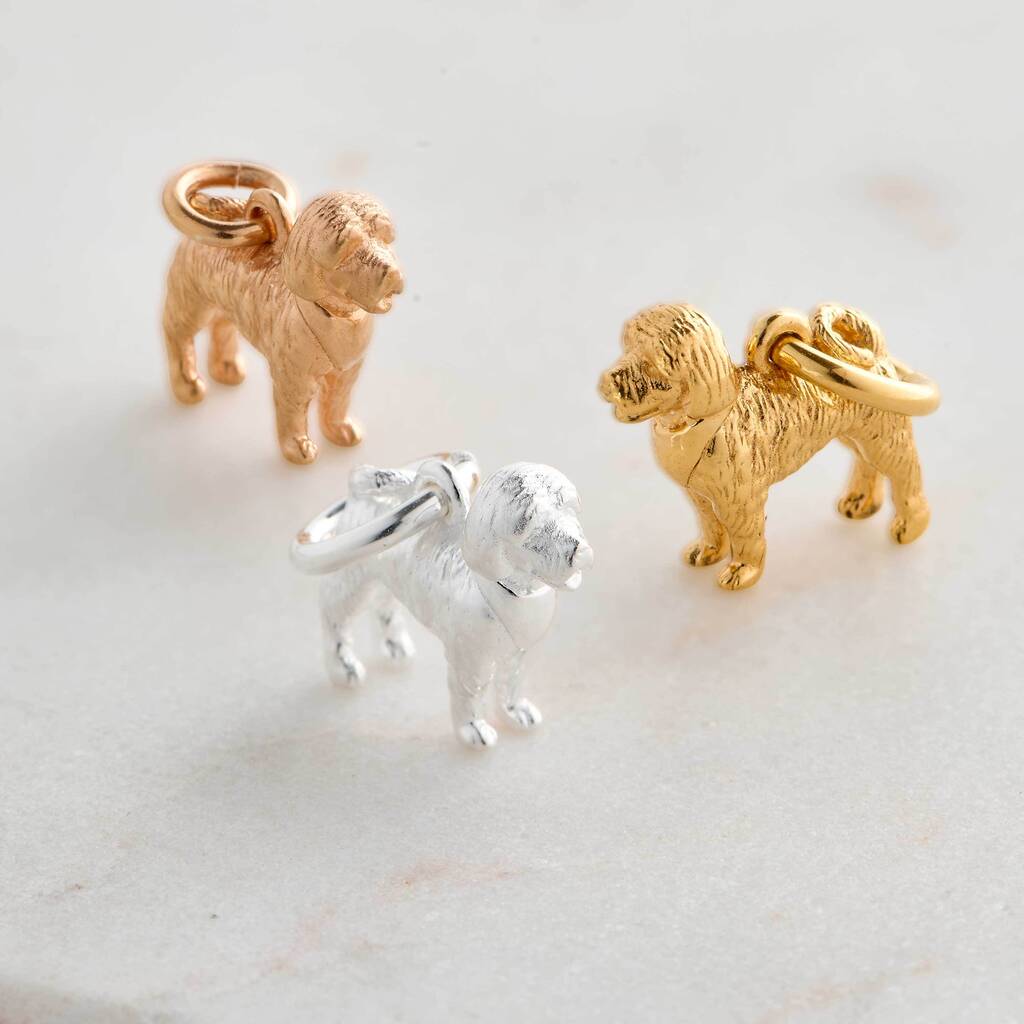 Cockapoo Silver Dog Charm - Image 3