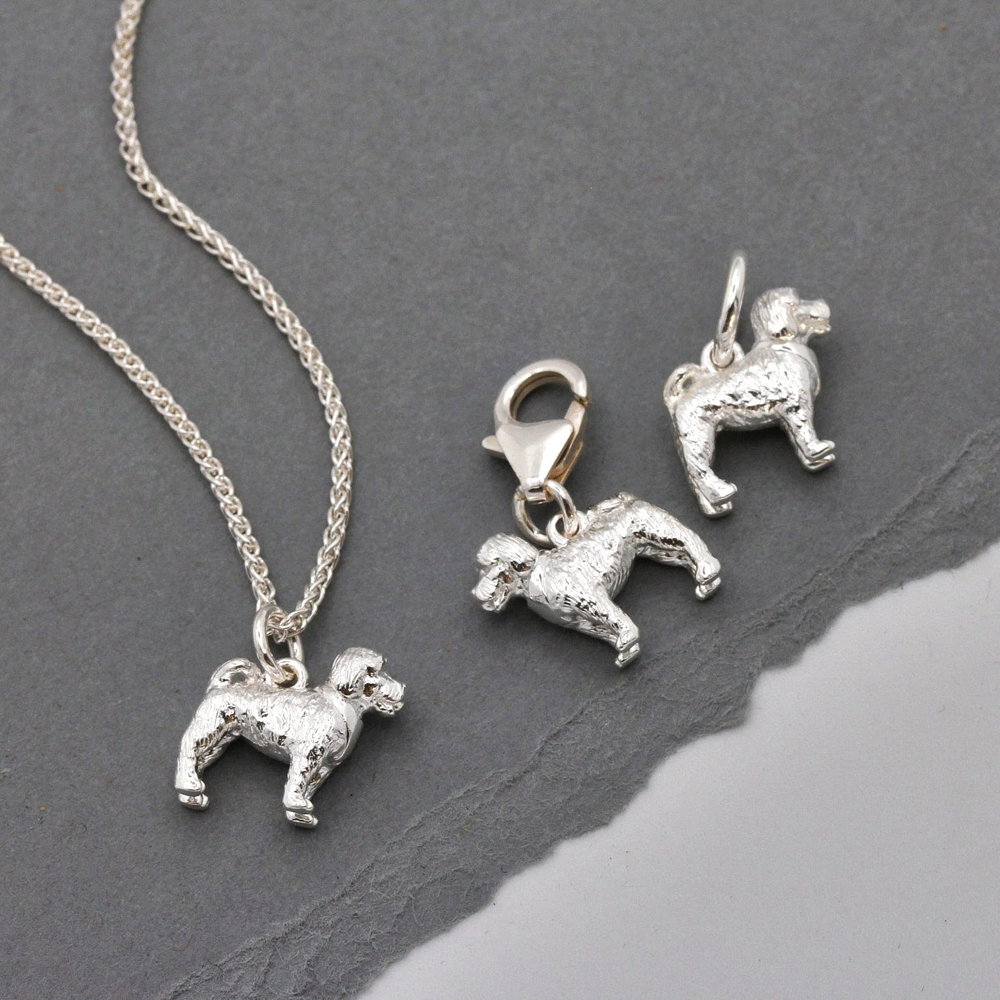 Cockapoo Silver Dog Charm - Image 5