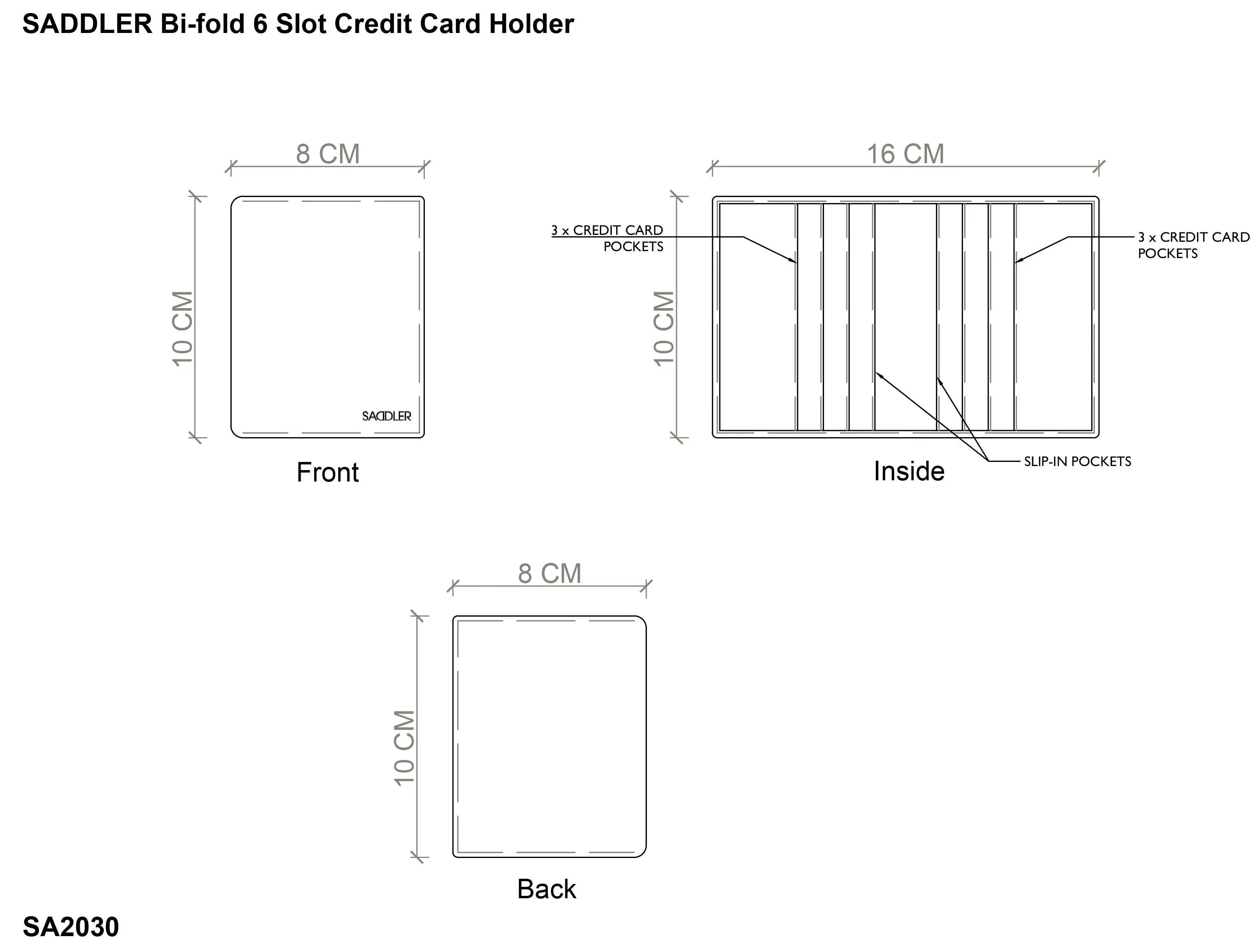 Compact Leather Card Wallet "Lexi" – Handmade by Saddler | RFID Protected & Gift Boxed - Image 16