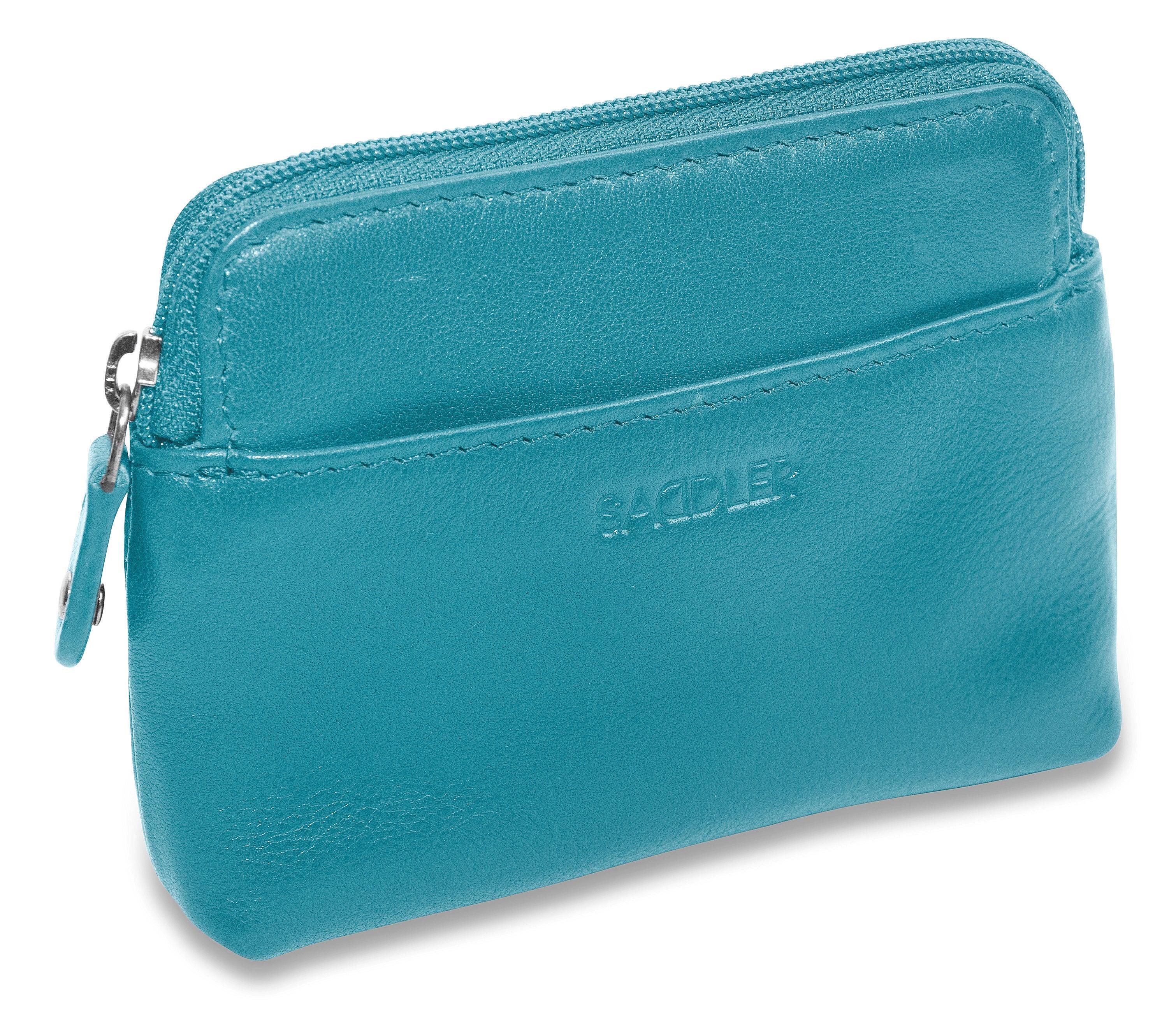 Compact Leather Zip-Top Purse "Pia" – Handmade by Saddler | RFID Protected & Gift Boxed | Multi-Functional Card, Coin & Key Holder - Image 21