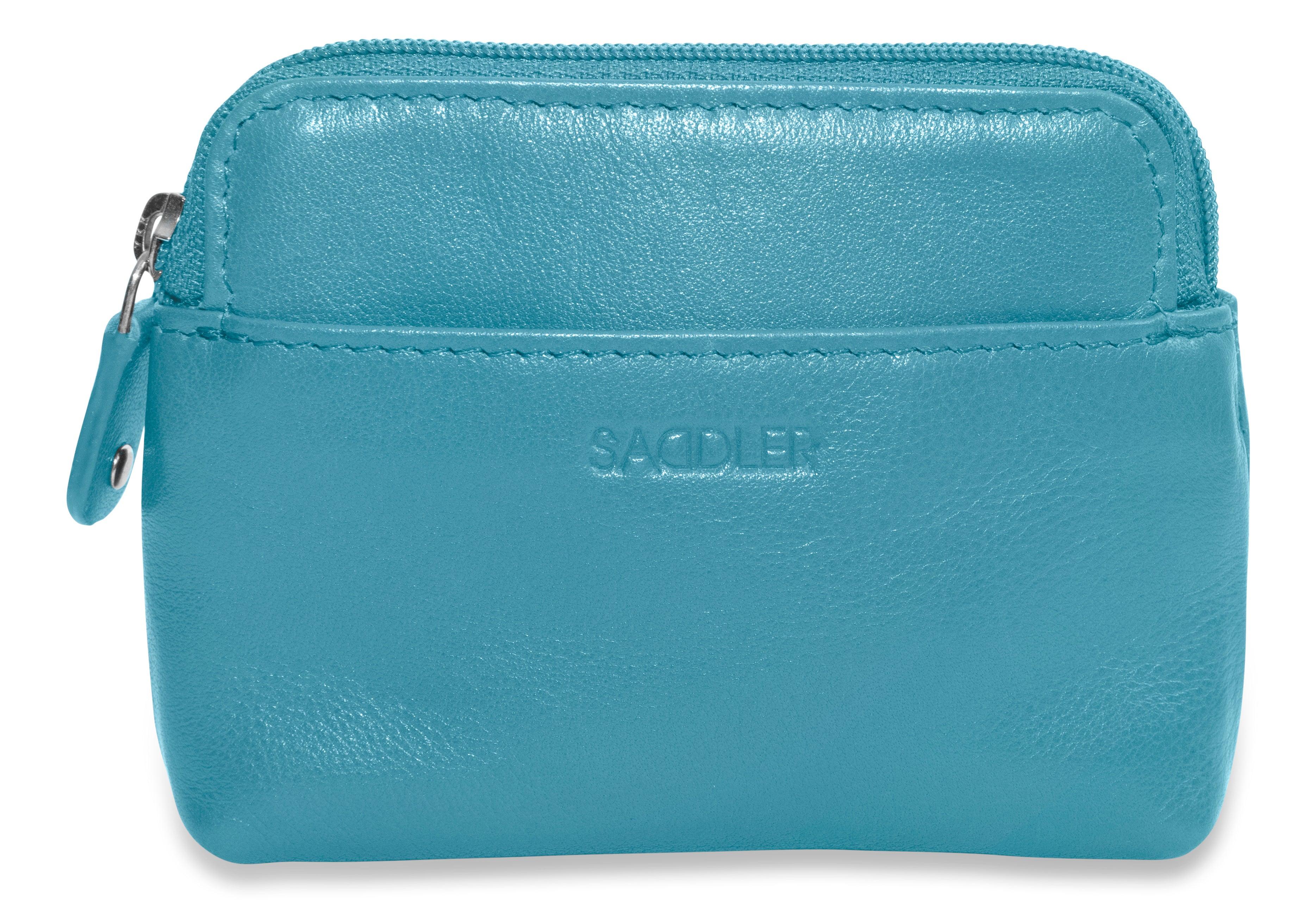 Compact Leather Zip-Top Purse "Pia" – Handmade by Saddler | RFID Protected & Gift Boxed | Multi-Functional Card, Coin & Key Holder - Image 24
