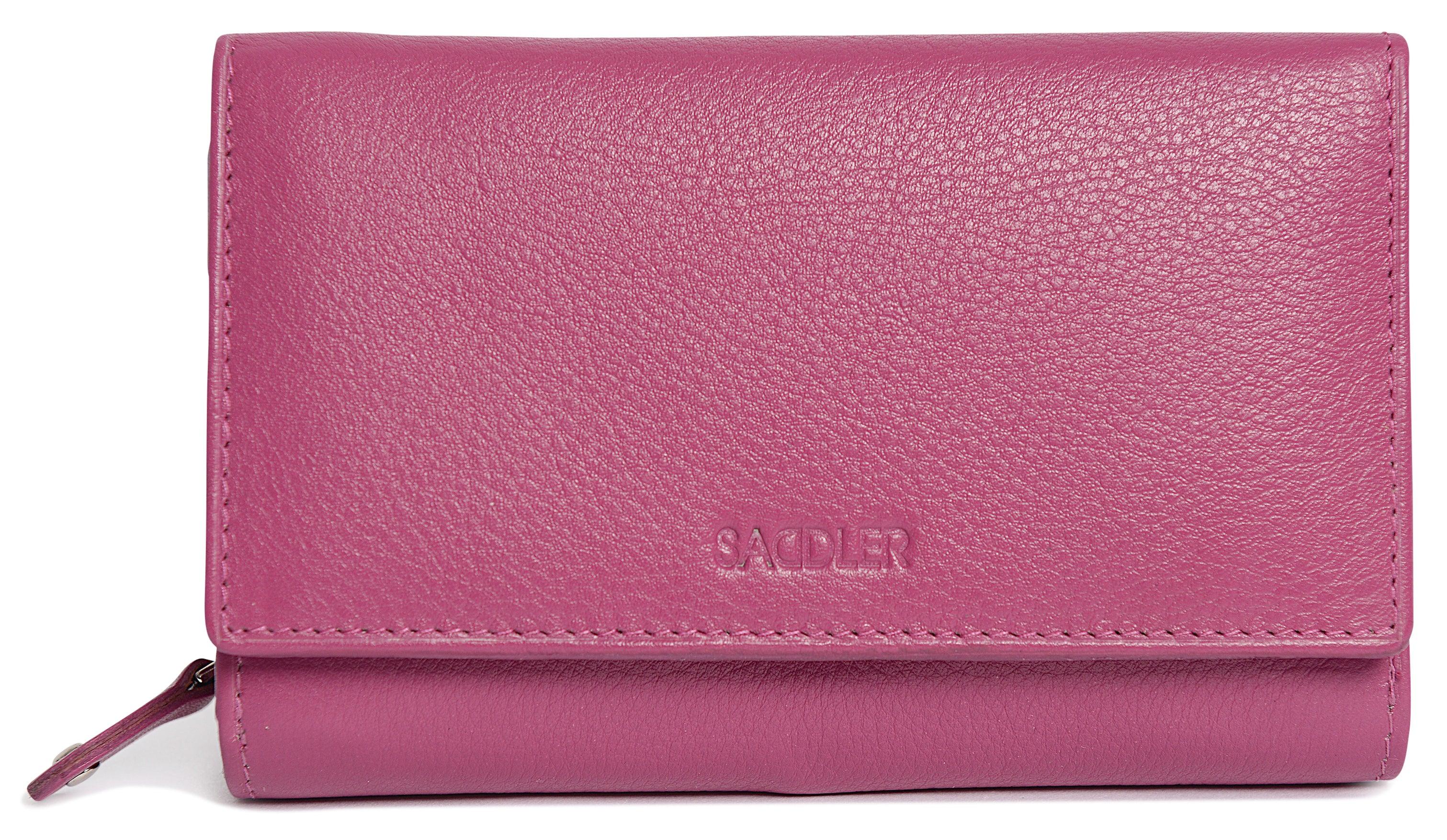 Compact Trifold Leather Purse "Eleanor" – Handmade by Saddler | RFID Protected & Gift Boxed | 10 Card Slots & Rear Zip Coin Pocket - Image 29