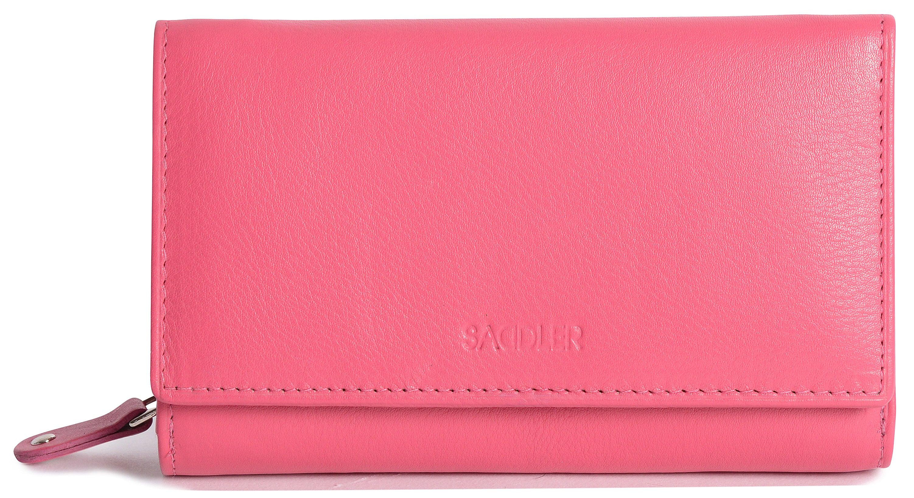 Compact Trifold Leather Purse "Eleanor" – Handmade by Saddler | RFID Protected & Gift Boxed | 10 Card Slots & Rear Zip Coin Pocket - Image 36