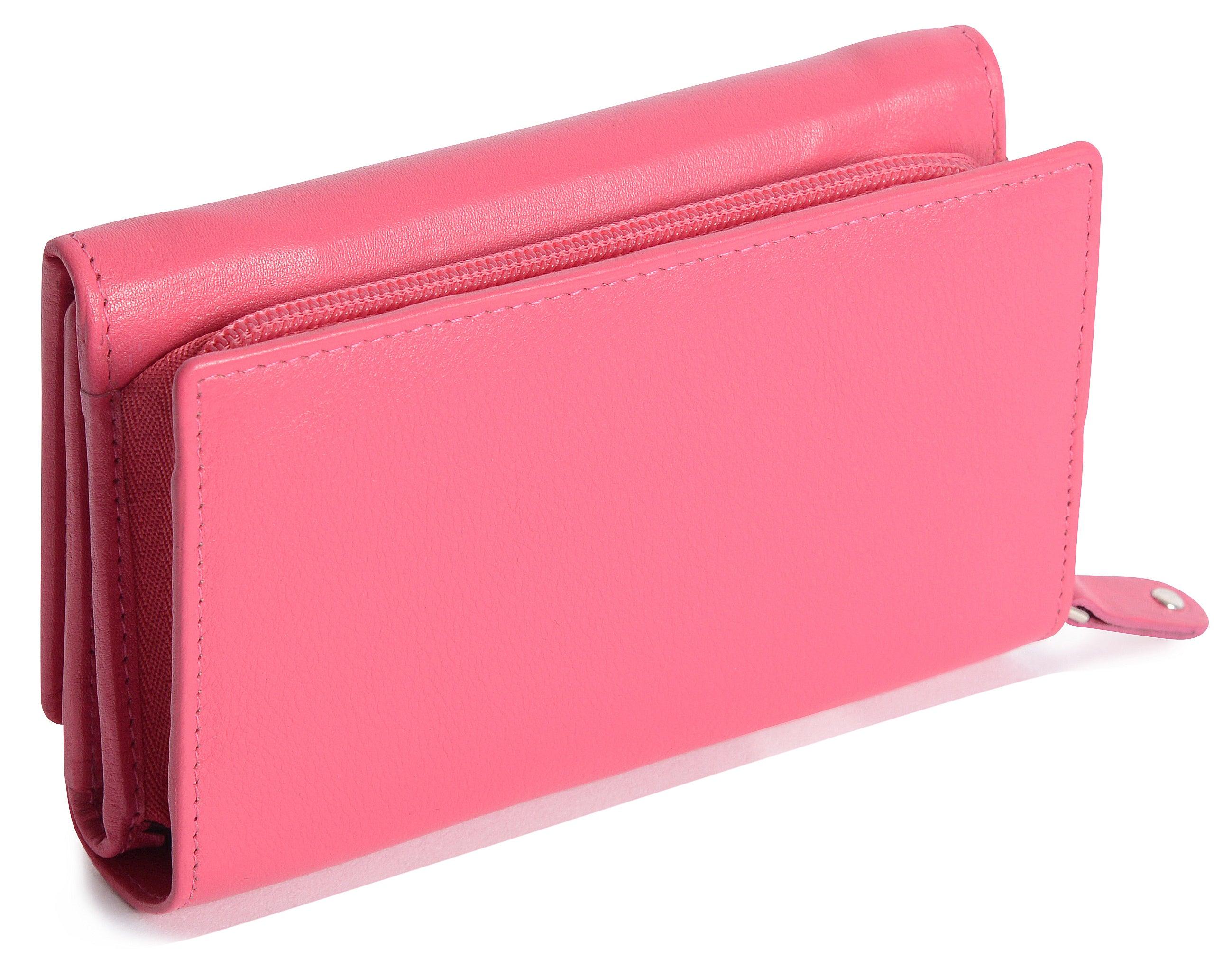 Compact Trifold Leather Purse "Eleanor" – Handmade by Saddler | RFID Protected & Gift Boxed | 10 Card Slots & Rear Zip Coin Pocket - Image 37