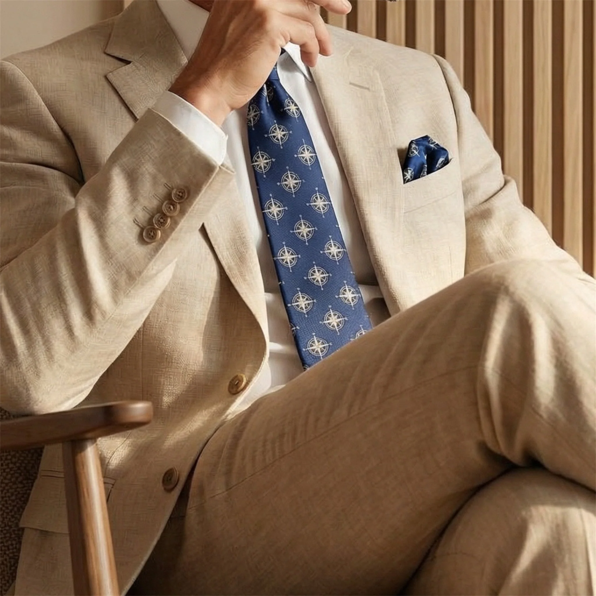 Compass Pocket Square - Image 2