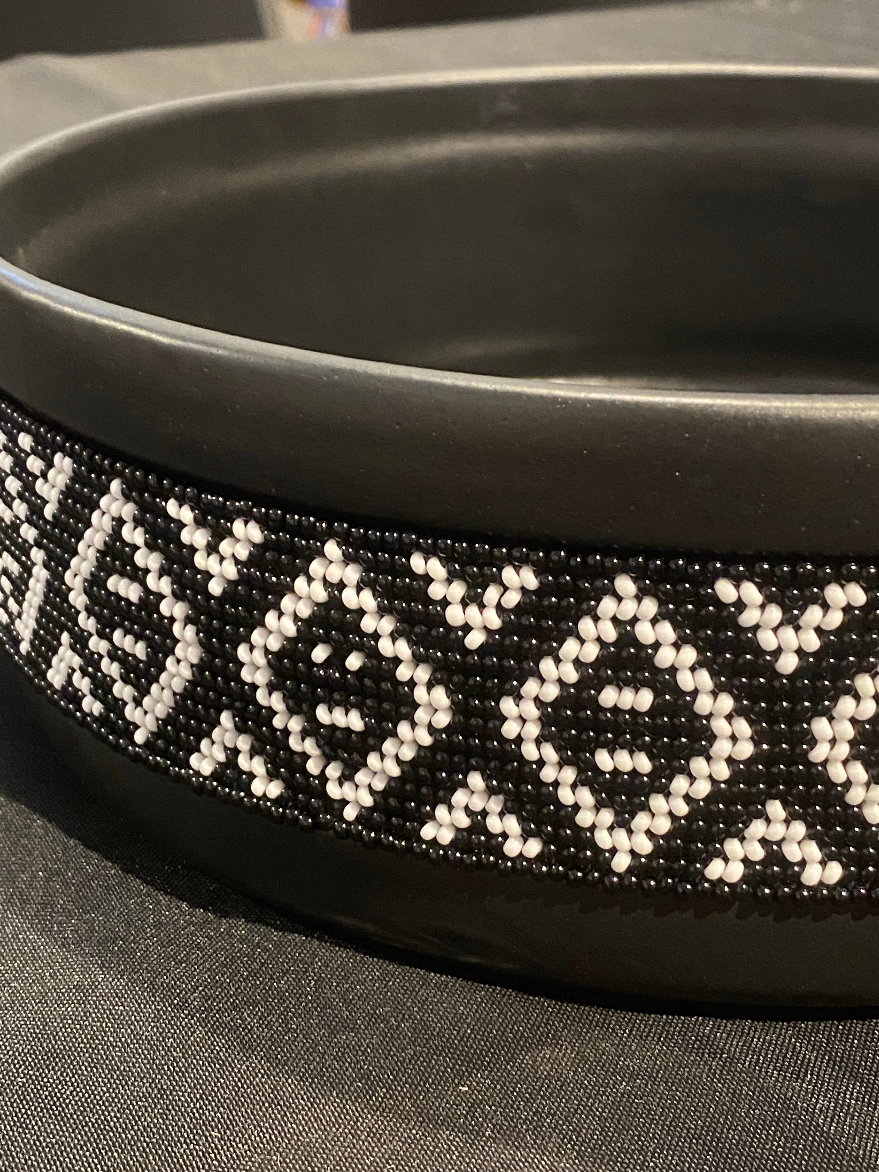 Contemporary Ceramic Beaded Bowl - Image 2
