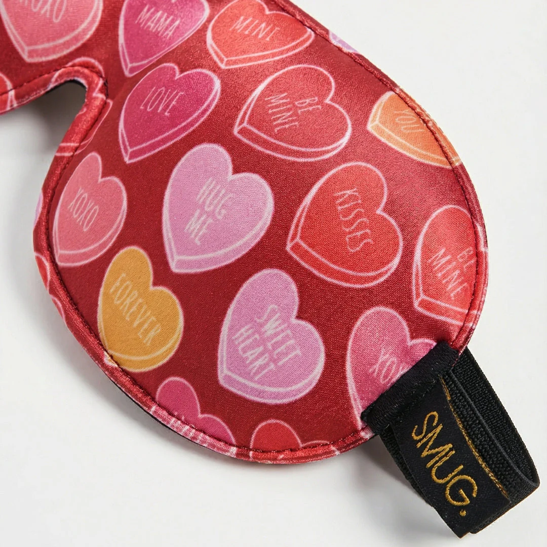 Contoured 3D Blackout Sleep Mask – Heart Sweets - Image 3