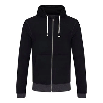 Contrast Zipped Recycled Hoodie - Image 11
