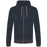 Contrast Zipped Recycled Hoodie - Image 12