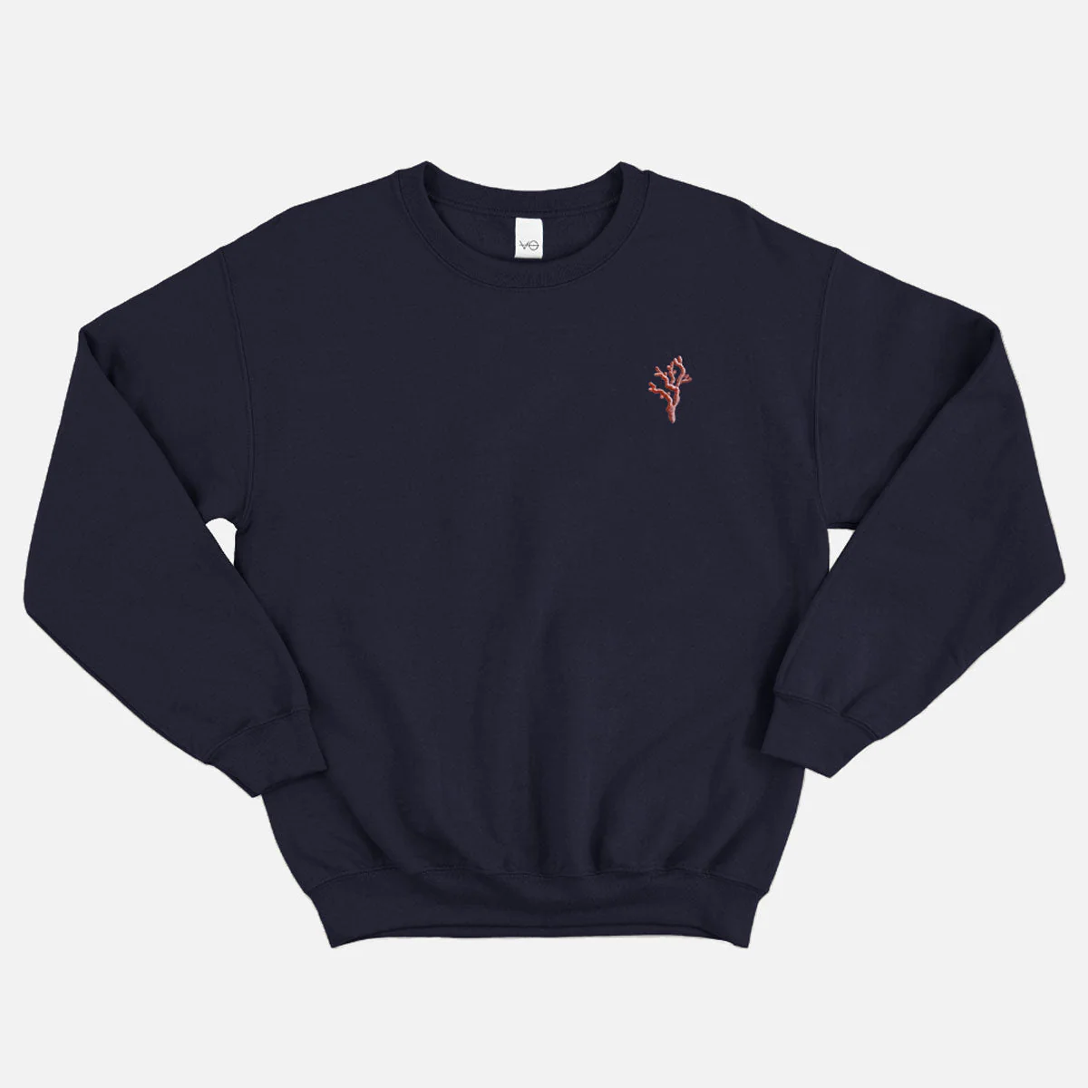 Coral Embroidered Sweatshirt (Unisex) - Image 2