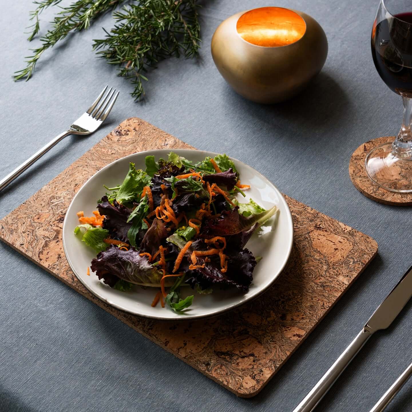 Cork Placemats | Twist Black | Rectangular 40x30cm - Image 5