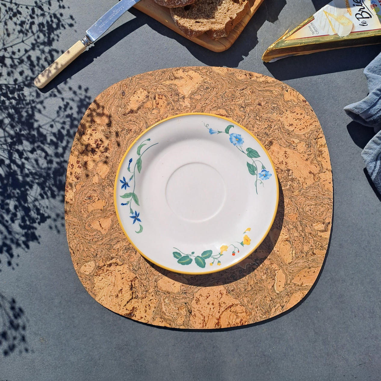 Cork Placemats | Twist Black | Squircle - Image 4