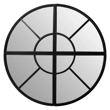 Cosma Round Window Pane Wall Mirror - Image 2