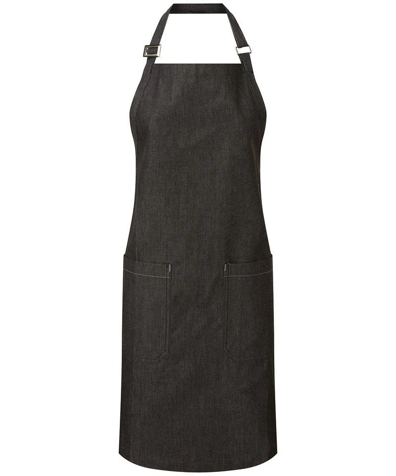 Cotton Denim Bib Apron, Organic And Fairtrade Certified - Image 2