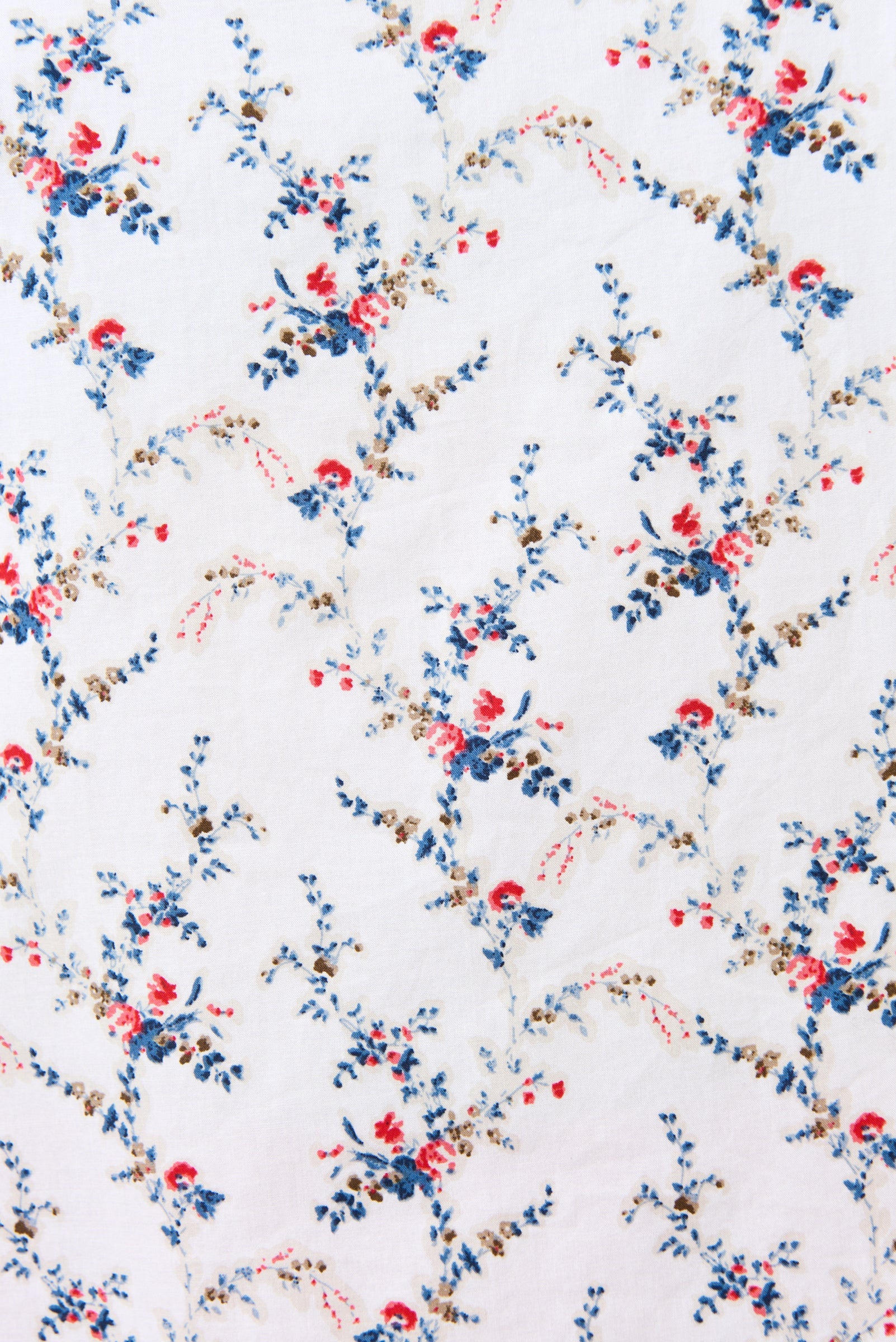 Cressida Regency Print Frill Trim V-Neck Blouse - Image 7