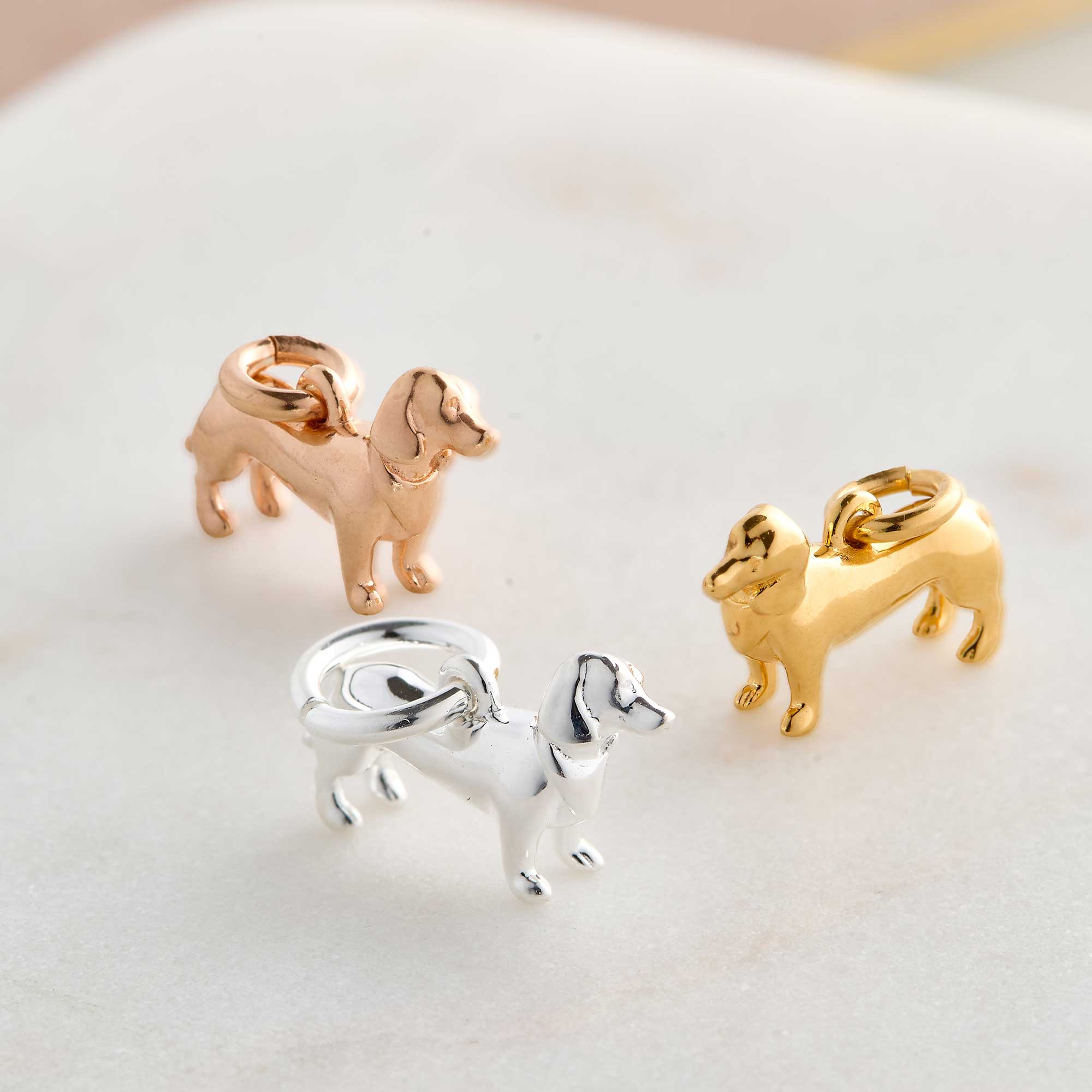 Dachshund Silver Dog Charm - Image 3