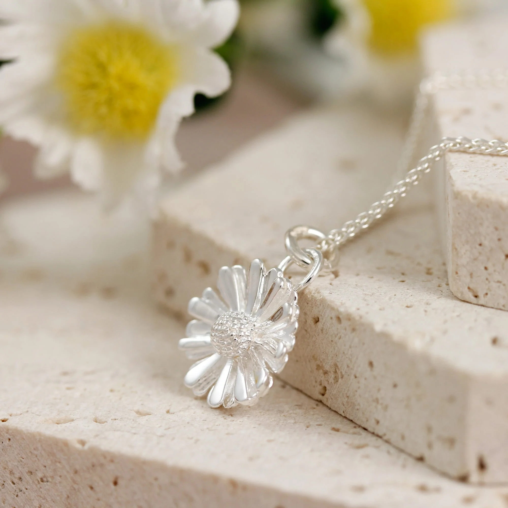 Daisy Flower Silver Charm - Image 5