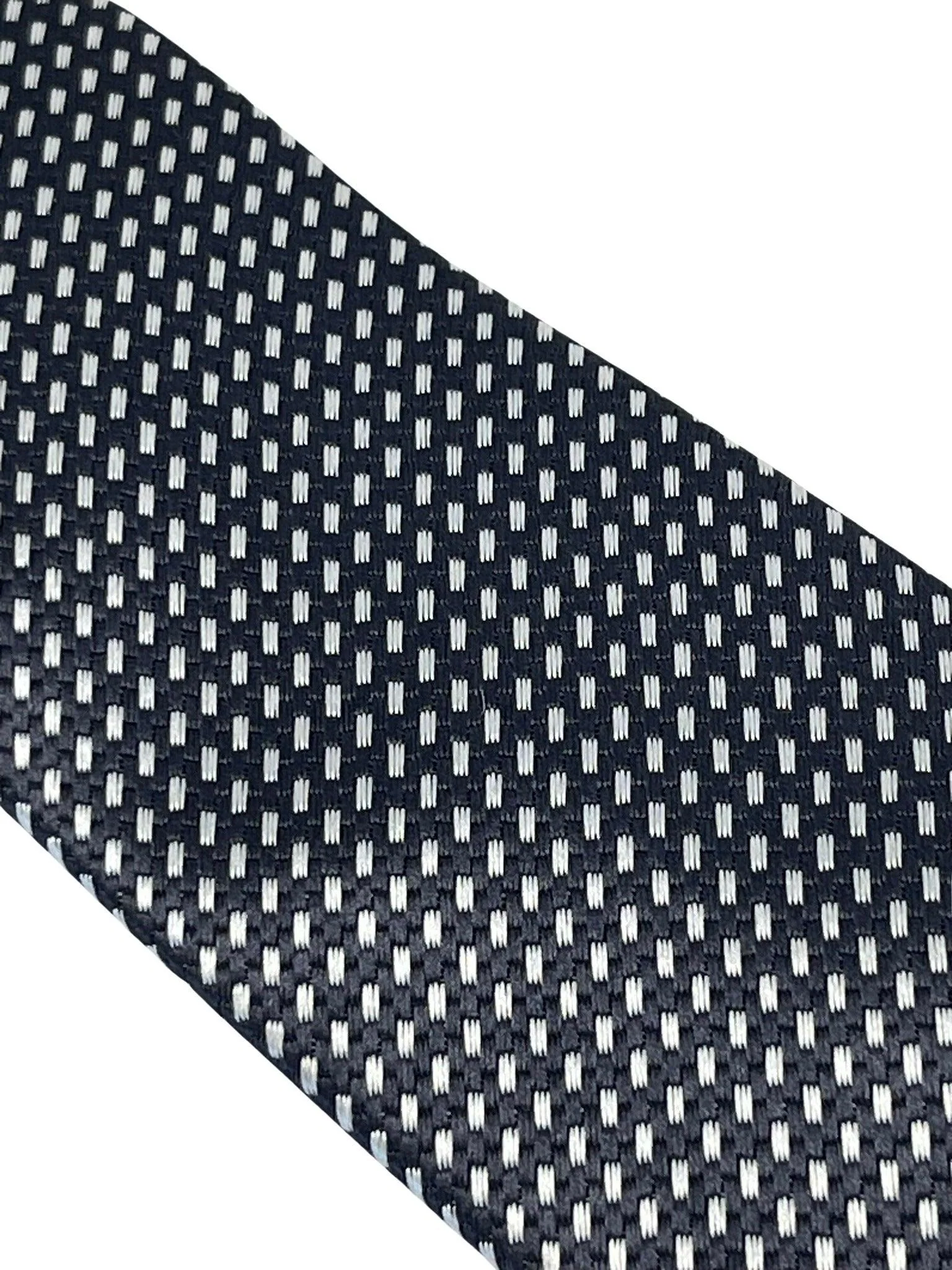 dark grey and white geometric stitch design - Image 3