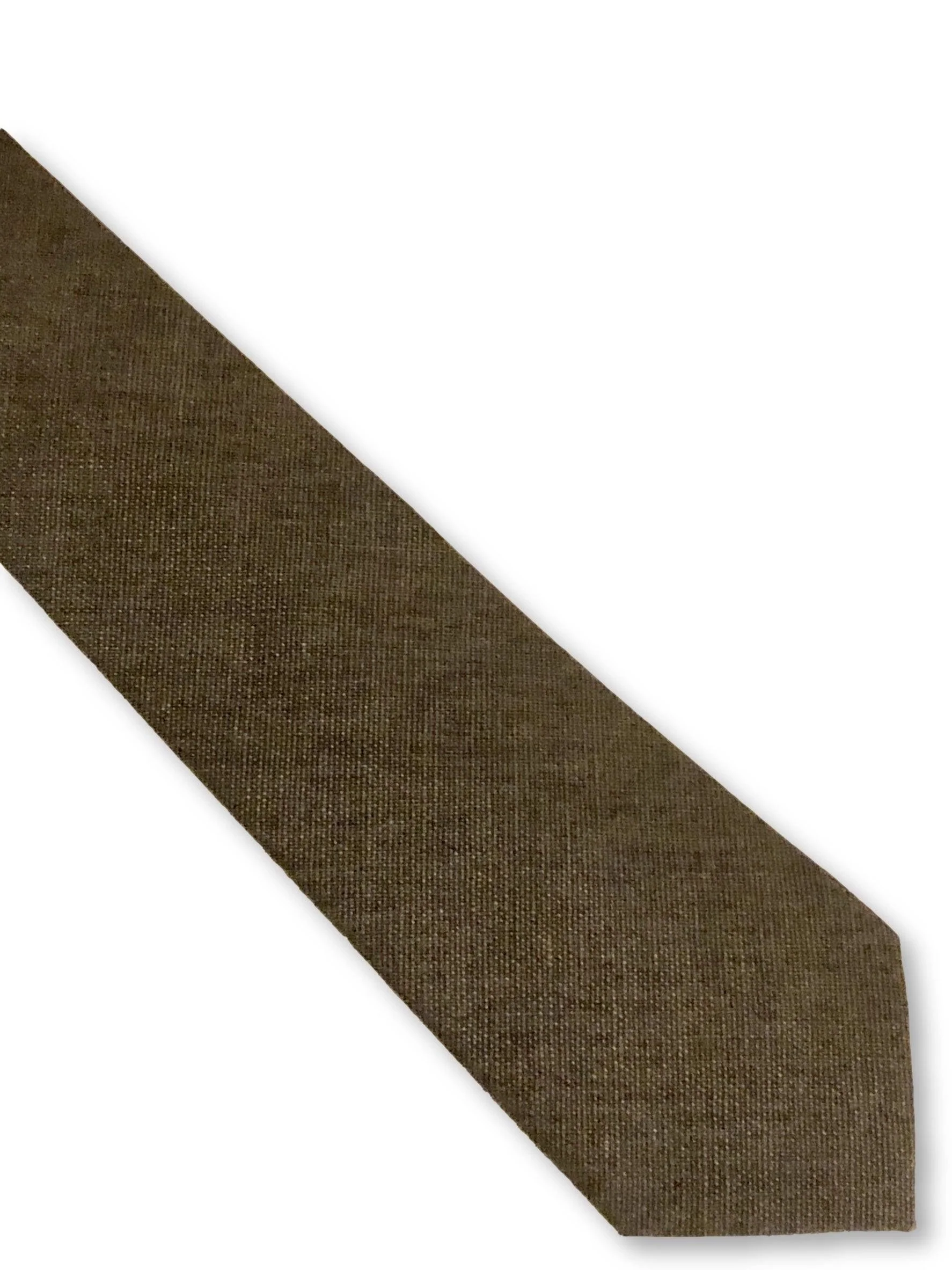 dark grey linen tie - Image 3